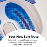HoMedics® Bubble Bliss Elite Foot Bath with Heat Boost Blue / White Plastic (1253807_EA) 1/EA