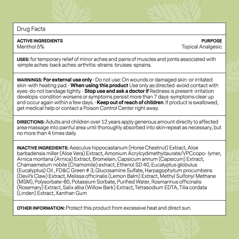 Kanjo Topical Pain Relief 5% Strength Menthol Topical Gel 4.2 oz. (1236439_EA) 1/EA