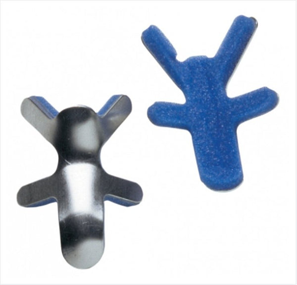 ProCare® Finger Splint Adult Small Bendable Prong Closure Left or Right Hand Blue / Silver (380368_EA) 1/EA