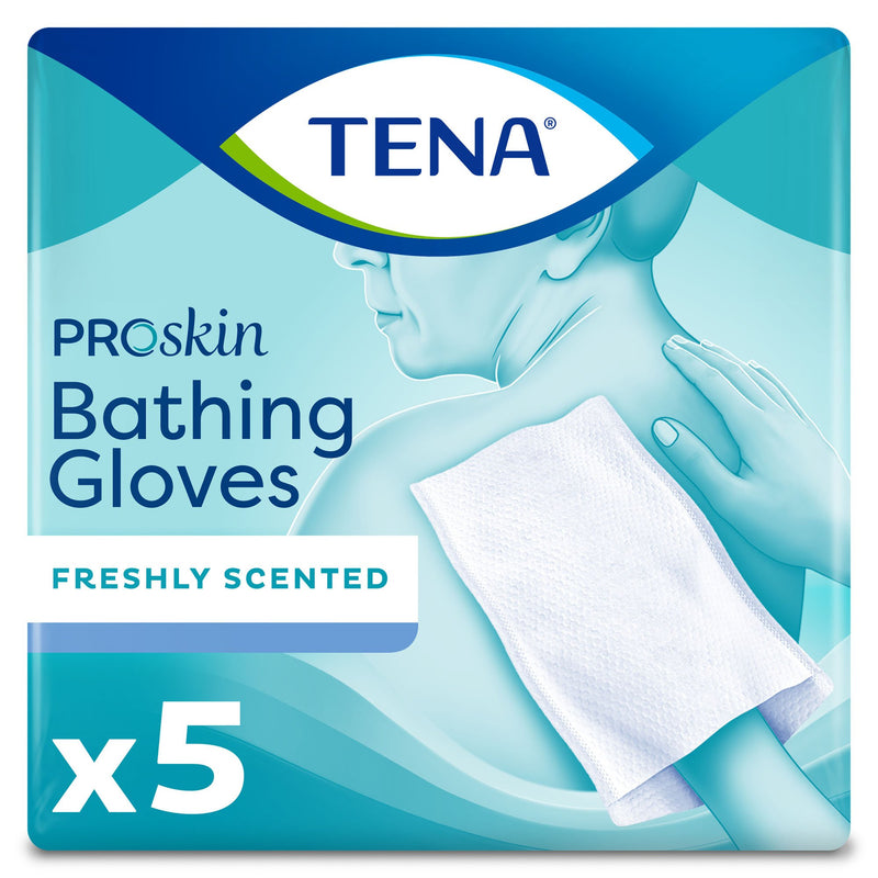 TENA® ProSkin™ Rinse-Free Bathing Glove Wipe Soft Pack Scented 5 Count (1205116_CS) 225/CS