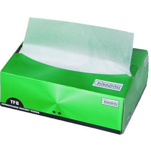 Bagcraft Interfolded Dry Wax Tissue, 8"x10 3/4", White (BGC010008) 10 Packs of 1000