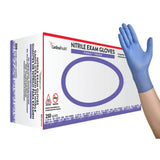 FLEXAL™ Touch Exam Glove Medium NonSterile Nitrile Standard Cuff Length Textured Fingertips Blue Chemo Tested (1142053_CS) 2500/CS