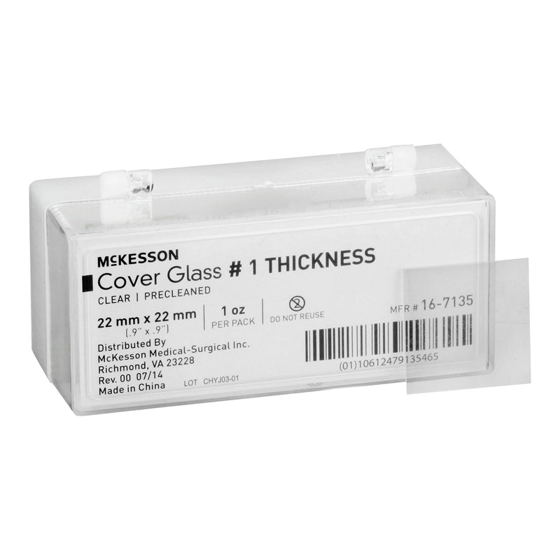 McKesson Cover Glass Square No. 1 Thickness 22 X 22 mm (483349_BX) 10/BX