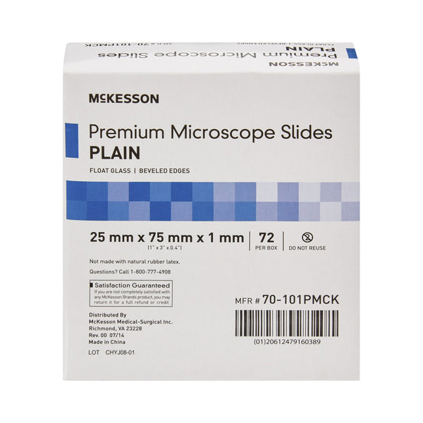 McKesson Microscope Slide 25 X 75 X 1 mm Plain (938360_CS) 1440/CS
