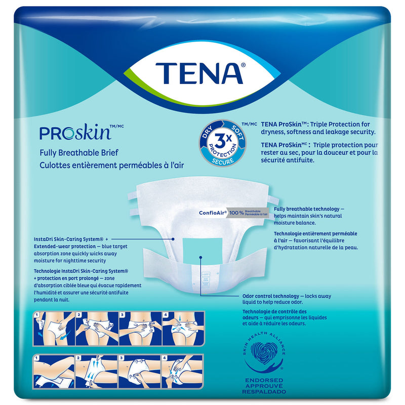 TENA ProSkin™ Ultra Unisex Adult Incontinence Brief Medium Disposable Heavy Absorbency (339179_CS) 80/CS