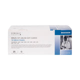 McKesson Consult™ Drugs of Abuse Test Kit AMP, BAR, BZO, COC, mAMP/MET, MTD, OPI, PCP, TCA, THC 25 Tests CLIA Waived (1192824_CS) 500/CS