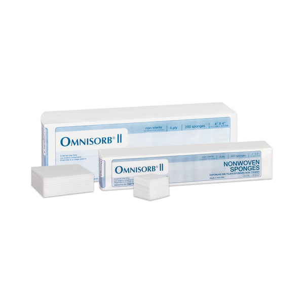 Omnisorb® Nonwoven Sponge 4 X 4 Inch 4-Ply NonSterile 200 per Pack (303395_BG) 200/BG