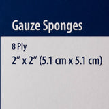 Dermacea™ Gauze Sponge 2 X 2 Inch 8-Ply Sterile 10 per Pack (1121148_BX) 50/BX