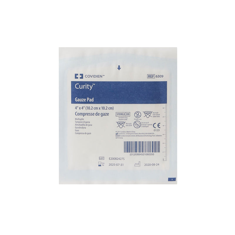 Curity™ Gauze Sponge 4 X 4 Inch 12-Ply Sterile 1 per Pack (10142_CS) 1200/CS