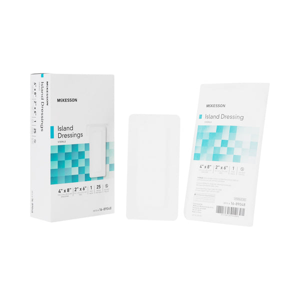McKesson Island Dressing 4 X 8 Inch Rectangle Sterile (488924_EA) 1/EA