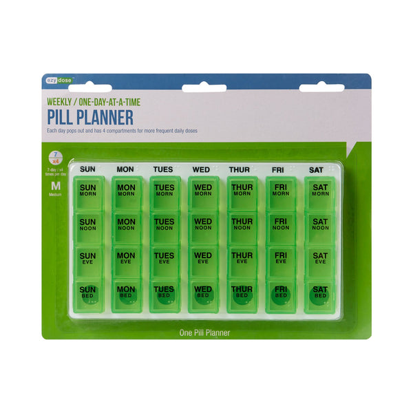 One-Day-At-A-Time® Pill Organizer Medium 7 Day 4 Dose (827103_EA) 1/EA