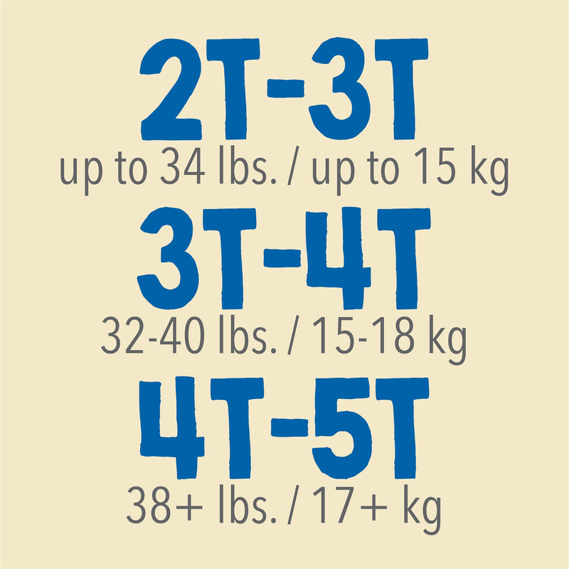 Cutie Pants® Male Toddler Training Pants Size 3T to 4T Disposable Heavy Absorbency (831577_CS) 92/CS