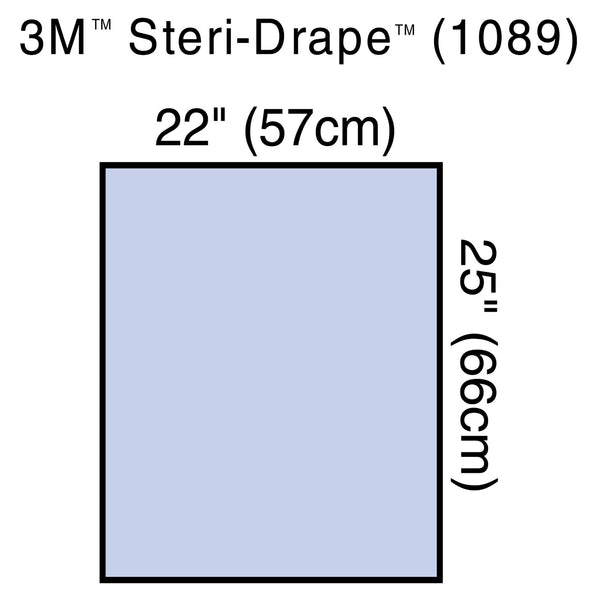 3M™ Steri-Drape™ General Purpose Drape Utility Sheet 22 W X 25 L Inch Sterile (362568_CS) 160/CS