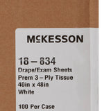 McKesson General Purpose Drape Physical Exam Drape 40 W X 48 L Inch NonSterile (146456_CS) 100/CS