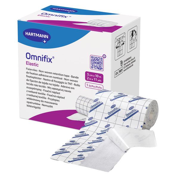 Omnifix® Elastic Dressing Retention Tape with Liner White 2 Inch X 11 Yard Nonwoven NonSterile (1129500_RL) 1/RL