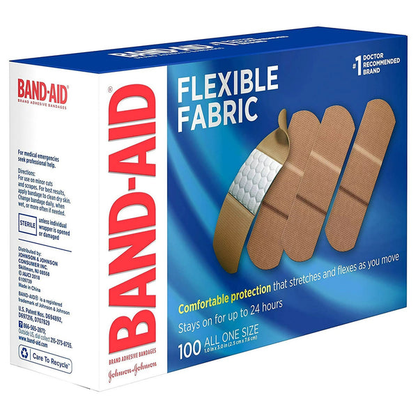 Band-Aid® Adhesive Strip 1 X 3 Inch Fabric Rectangle Tan Sterile (115847_CS) 1200/CS