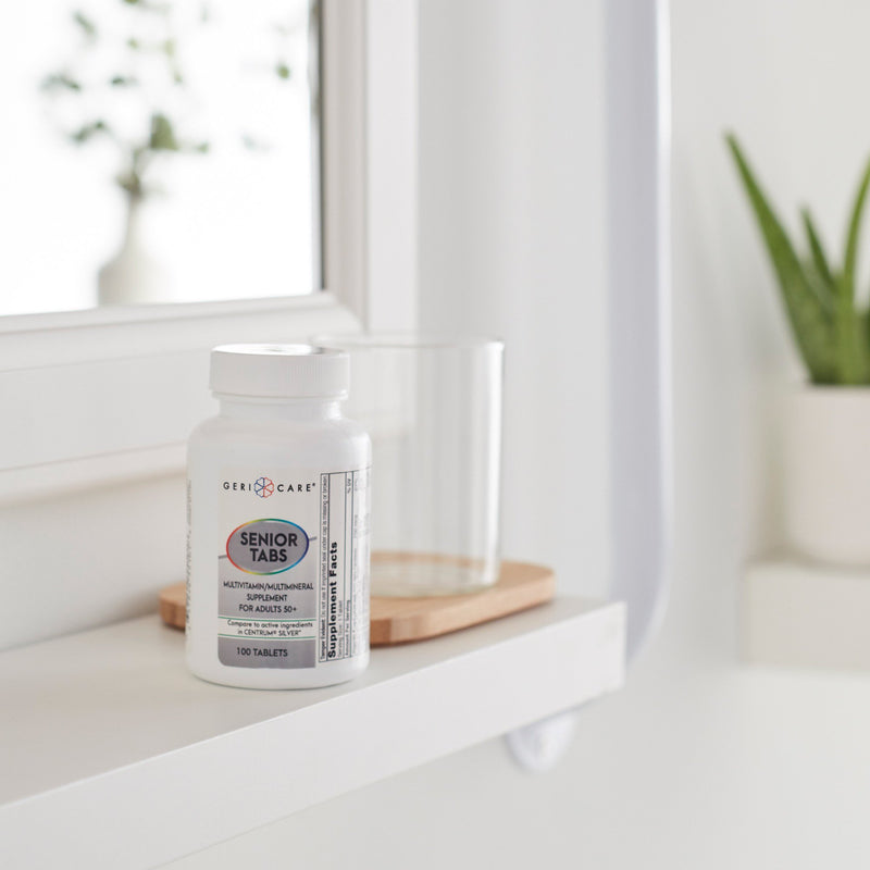 Geri-Care® Multivitamin Supplement with Minerals Tablet 100 per Bottle (764493_BT) 1/BT