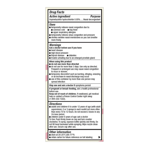 Foster & Thrive™ Sinus Relief 0.05% Strength Nasal Spray 1 oz. (1238923_EA) 1/EA