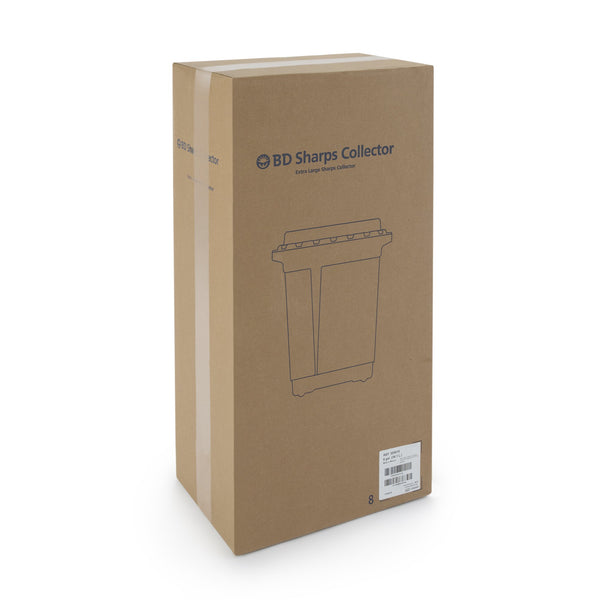 BD™ Sharps Container Red Base 18-1/2 X 17-3/4 X 11-3/4 Inch Vertical Entry 9 Gallon (451009_CS) 8/CS