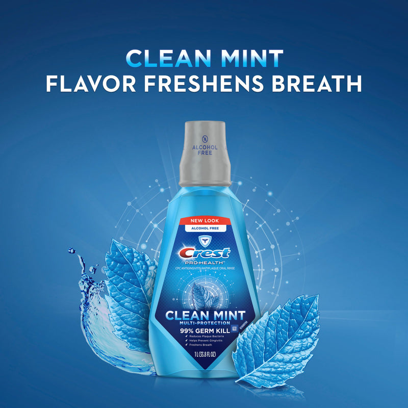 Crest® Pro-Health® Mouthwash 500 mL Clean Mint Flavor (1204600_EA) 1/EA