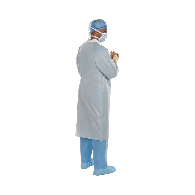 Aero Chrome Surgical Gown with Towel Large Silver Sterile AAMI Level 4 Disposable (1059355_EA) 1/EA