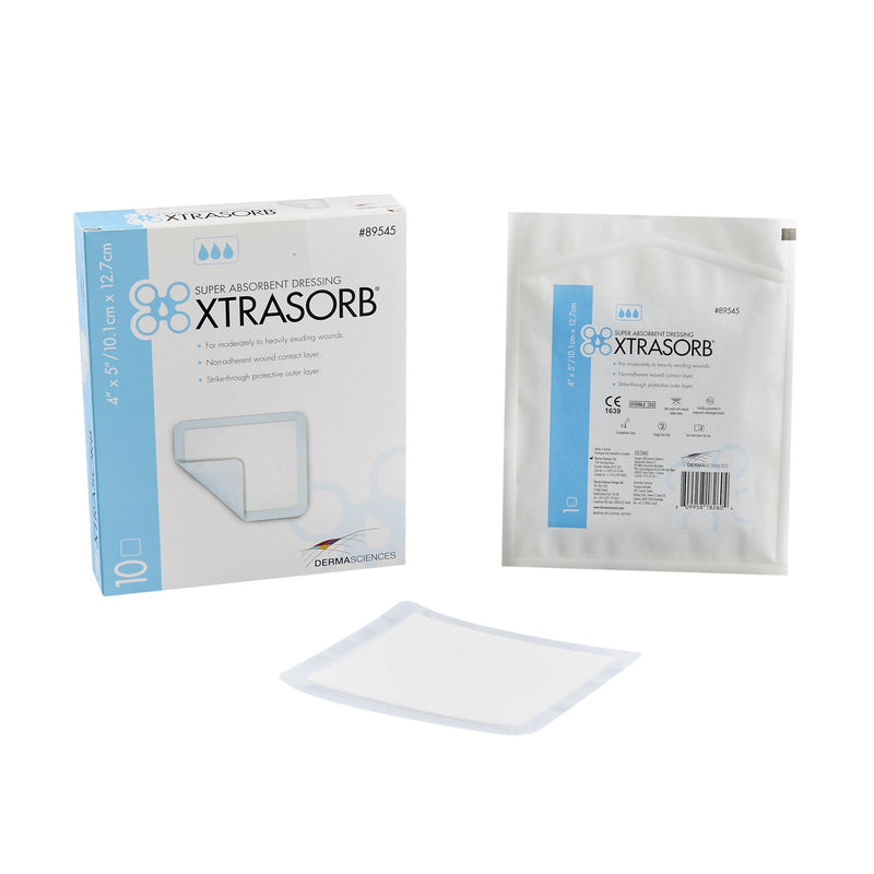 Xtrasorb™ Classic Super Absorbent Dressing Nonadhesive 4 X 5 Inch Rectangle (785622_EA) 1/EA