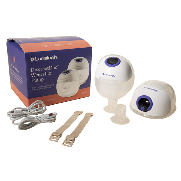 Lansinoh® DiscreetDuo™ Hands Free Double Electric Breast Pump Lansinoh® DiscreetDuo™ (1244518_EA) 1/EA