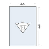 McKesson Orthopedic Drape Arthroscopic Knee Drape 90 W X 124 L Inch Sterile (1101305_CS) 11/CS