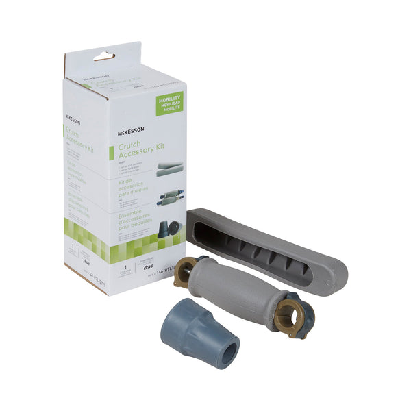 McKesson Crutch Accessory Kit For use with Universal Quick-Adjust Aluminum Crutch, MFR # 146-RTL10433 (1103370_KT) 1/KT