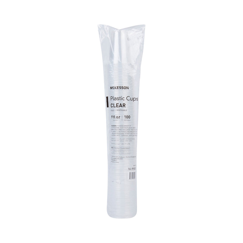 McKesson Drinking Cup 9 oz. Clear Polypropylene Disposable (1127771_SL) 100/SL