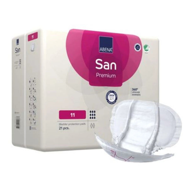 Abena® San Premium Incontinence Liner 14.5 X 28.7 Inch Heavy Absorbency Fluff / Polymer Core Size 11 (1218223_CS) 84/CS