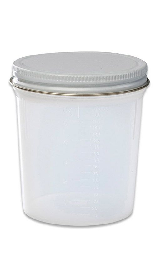 Cardinal Specimen Container 120 mL (4 oz.) Screw Cap Unprinted NonSterile (1126198_BG) 20/BG
