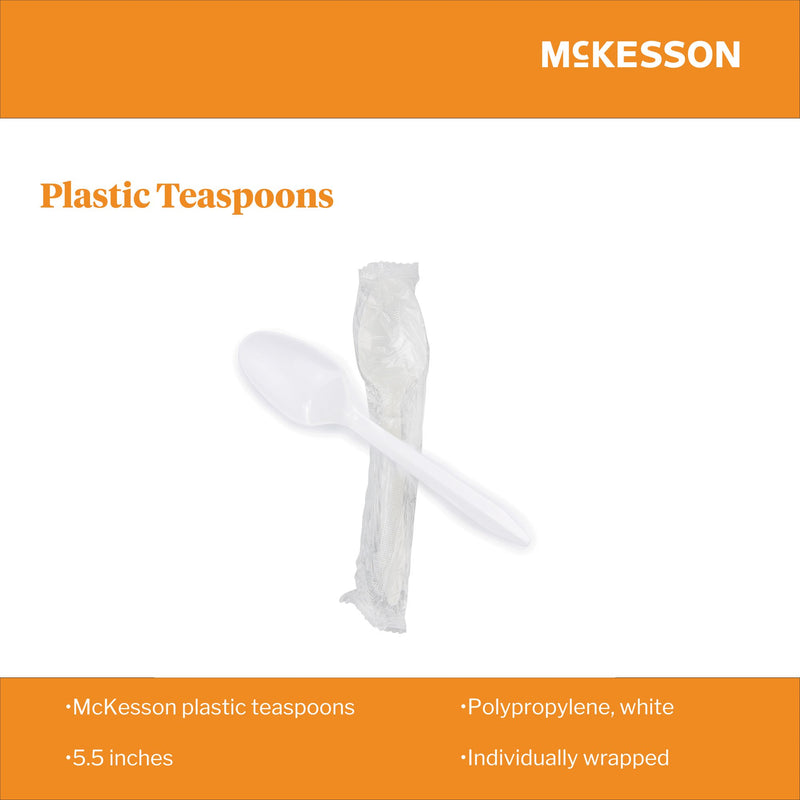 McKesson Spoon Medium Weight White Polypropylene (1049901_CS) 1000/CS