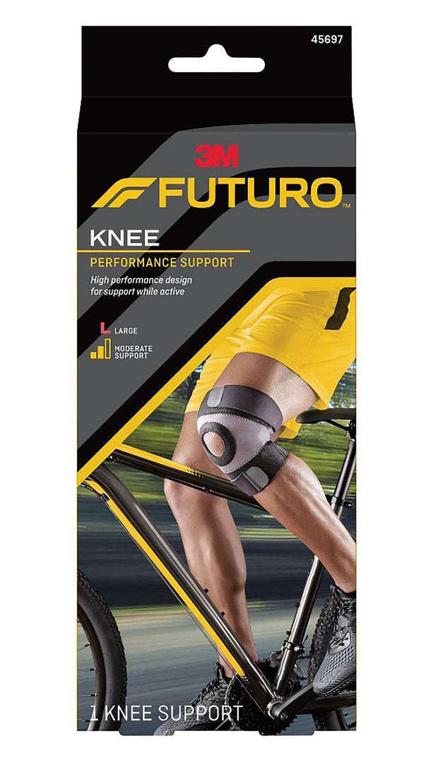 3M™ Futuro™ Sport Moisture Control Knee Brace Large Pull-On / Hook and Loop Strap Closure 17 to 19 Inch Knee Circumference Left or Right Knee (501905_EA) 1/EA