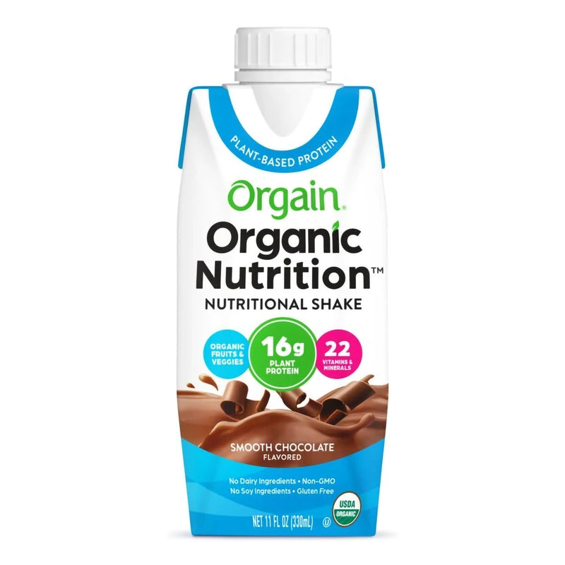 Organic Nutrition™ Vegan Oral Supplement Smooth Chocolate Flavor Liquid 11 oz. Carton (1112295_CS) 12/CS