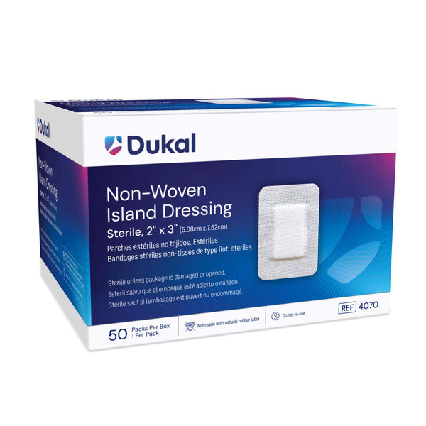 Dukal Island Dressing 2 X 3 Inch Rectangle Sterile (815227_CS) 400/CS