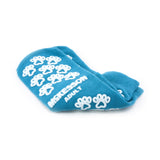 McKesson Terries™ Slipper Socks Unisex Adult One Size Fits Most Double Tread Single Patient Use Teal (558994_PR) 1/PR