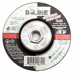 Bee Line Abrasives Depressed Center Combo Wheel, 4-1/2 in dia, 1/8 in Thick, 5/8 in-11 Arbor, 30 Grit, Aluminum Oxide (903-41287T) 10 EA / PK