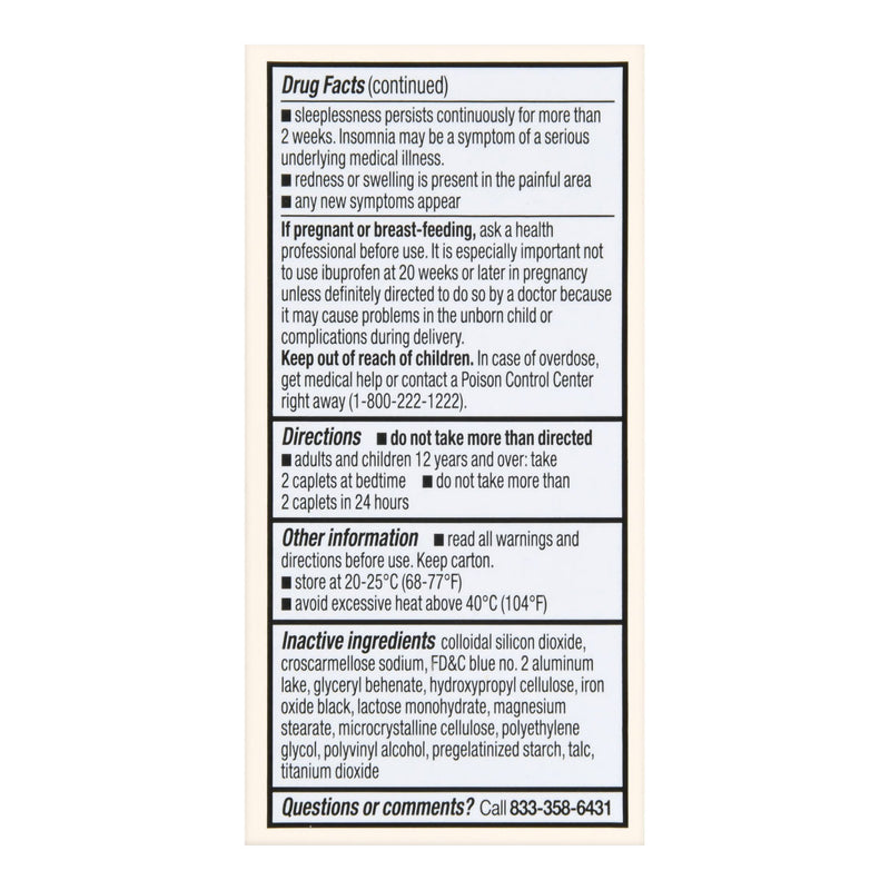 Foster & Thrive™ Nightime Pain / Allergy Relief 200 mg - 38 mg Strength Ibuprofen / Diphenhydramine Capsule 40 per Bottle (1238989_BT) 1/BT