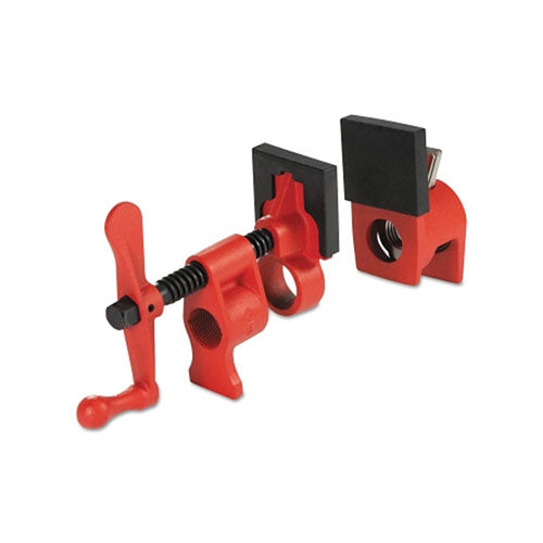 Bessey Pipe Clamps, Lever Handle, 1-3/4 in Throat Depth, 3/4 in Opening, 2 in Jaw Width (013-PC34-2) Each
