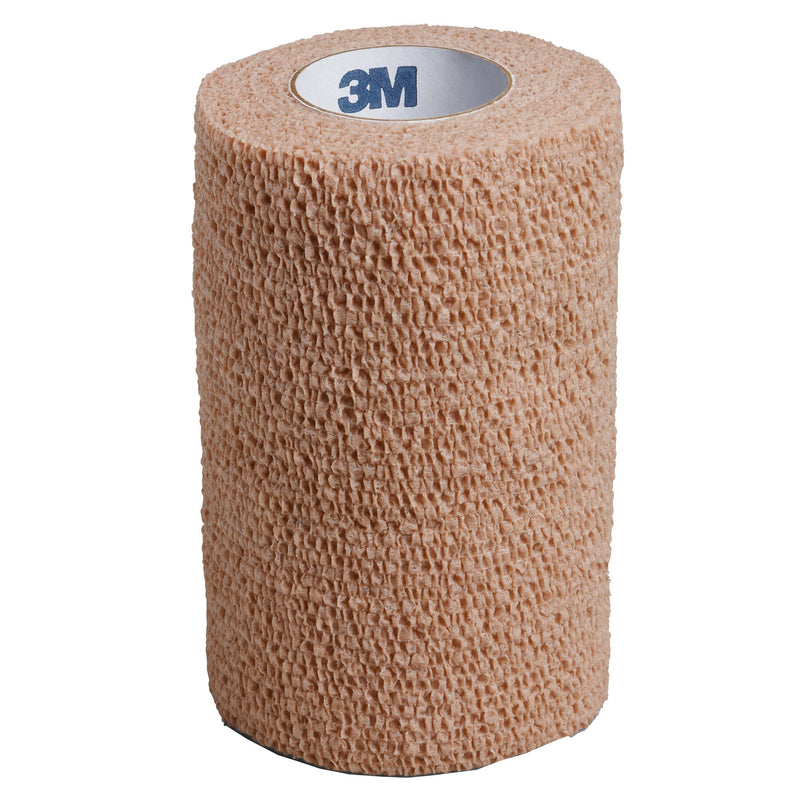 3M™ Coban™ Cohesive Bandage 4 Inch X 5 Yard Self-Adherent Closure Tan NonSterile Standard Compression (684274_EA) 1/EA