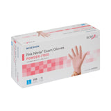 McKesson Pink Nitrile® Exam Glove Large NonSterile Nitrile Standard Cuff Length Textured Fingertips Pink Not Rated (1065403_BX) 250/BX