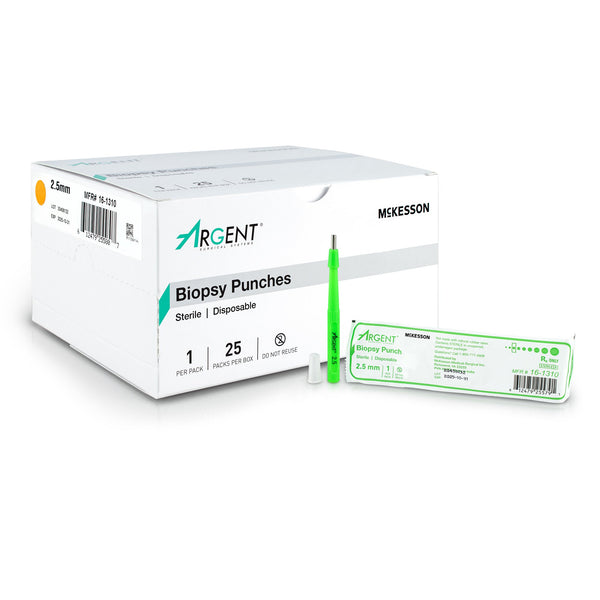 McKesson Argent™ Biopsy Punch Dermal 2.5 mm (1175171_CS) 100/CS