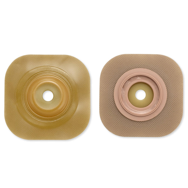 CeraPlus™ New Image™ Ostomy Barrier Trim to Fit, Extended Wear 44 mm Flange Green Code System Up to 1 Inch Opening 4 X 4 Inch (1009472_BX) 5/BX