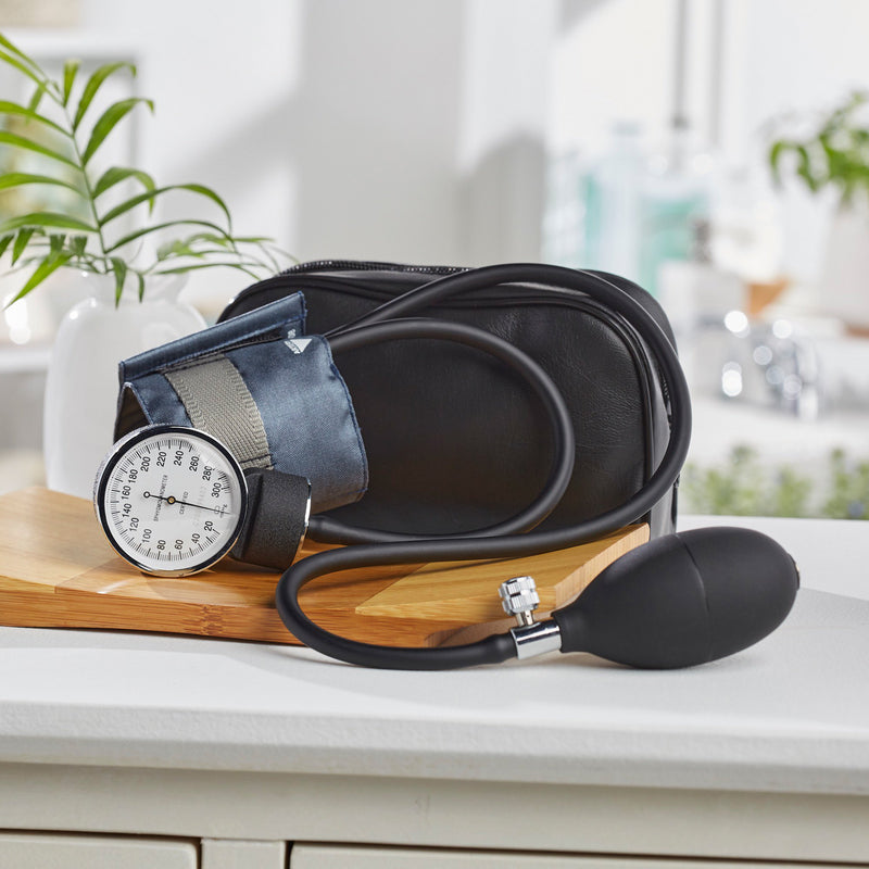 McKesson Brand Aneroid Sphygmomanometer Unit Pediatric Cuff Nylon Cuff 13 - 19.5 cm Pocket Aneroid (1067633_CS) 20/CS