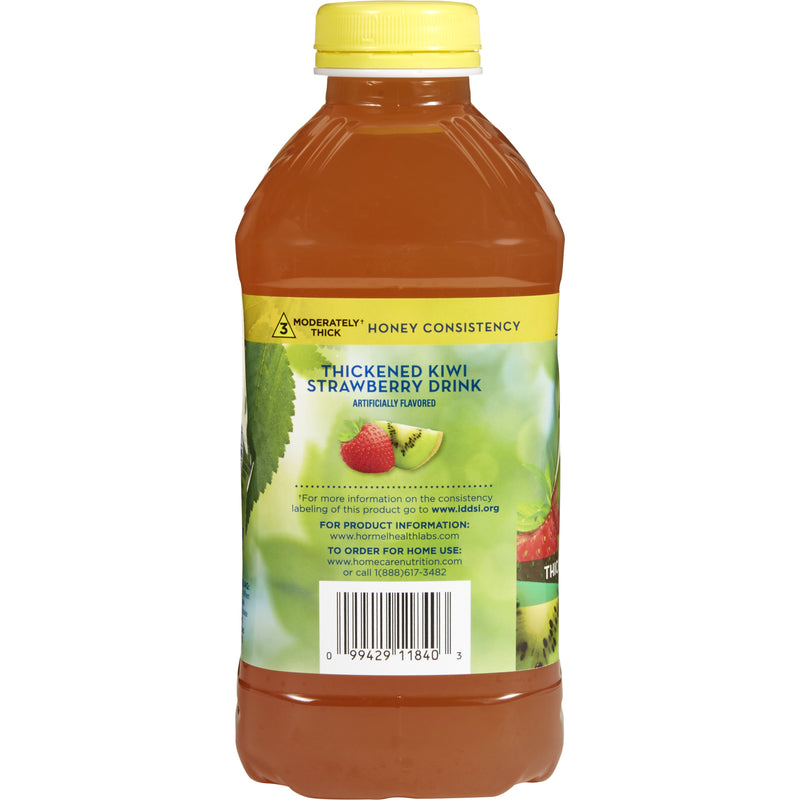Thick & Easy® Thickened Beverage 46 oz. Bottle Kiwi Strawberry Flavor Liquid IDDSI Level 3 Moderately Thick/Liquidized (671146_EA) 1/EA