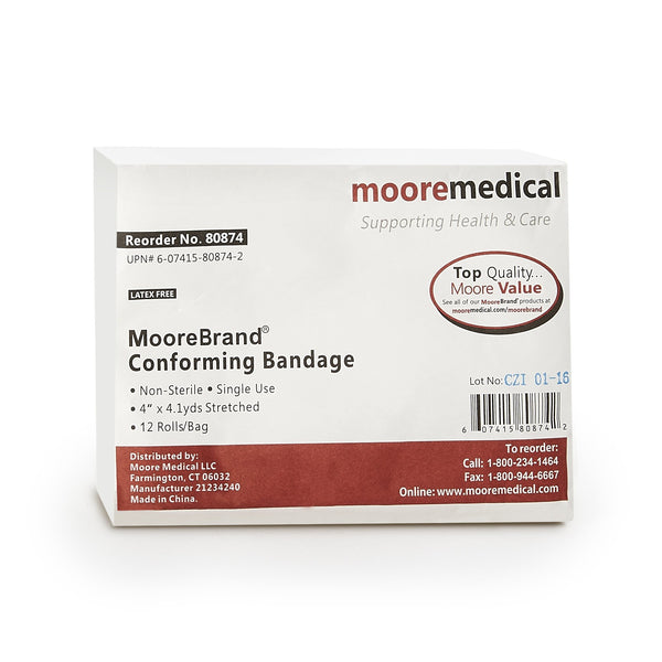 McKesson Conforming Bandage 4 Inch X 4-1/10 Yard NonSterile 12 per Pack (1089491_CS) 96/CS