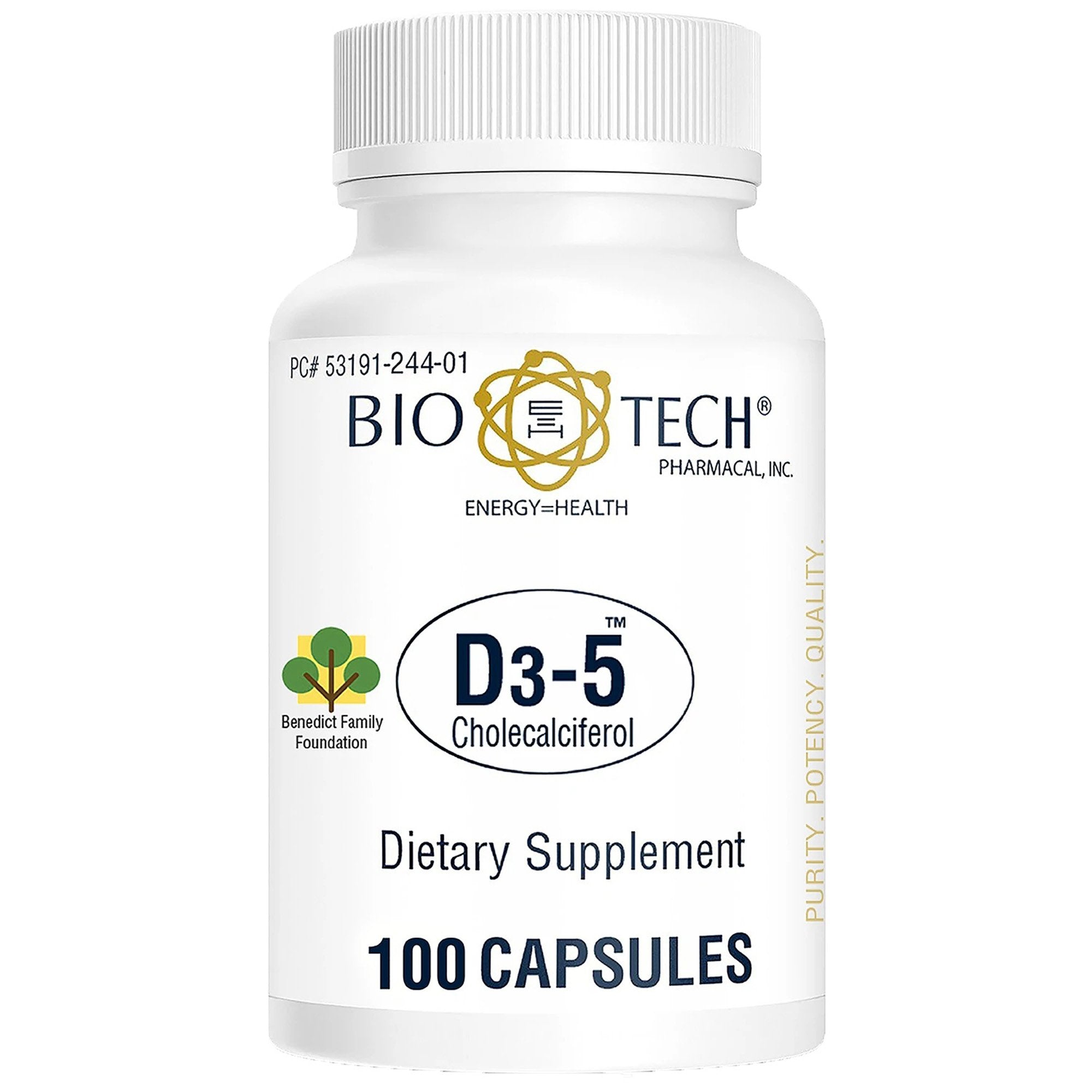 Bio Tech™ Vitamin Supplement Vitamin D3 5,000 IU Strength Capsule 100 ...