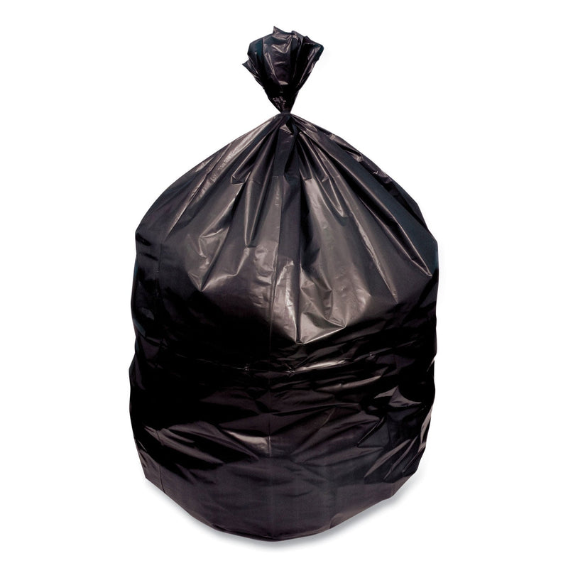 Boardwalk® Linear Low Density Can Liners, 23 gal, 0.9 mil, 28 x 45, Black, 25 Bags/Roll, 8 Rolls/Carton (BWK2845SJB) Case of 200