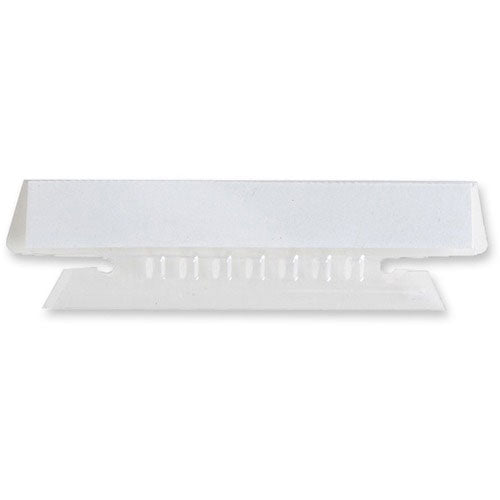 Business Source Tabs, Plastic, w/Inserts, 1/3 Cut, 3-1/2"W, 25/PK, Clear (BSN43T) Pack of 25